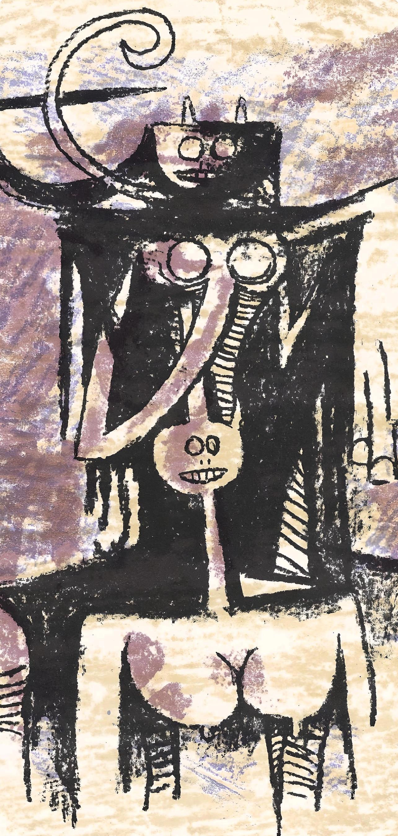 Lam 林飛龍, Composition, XXe Siècle (after) - Print by Wifredo Lam
