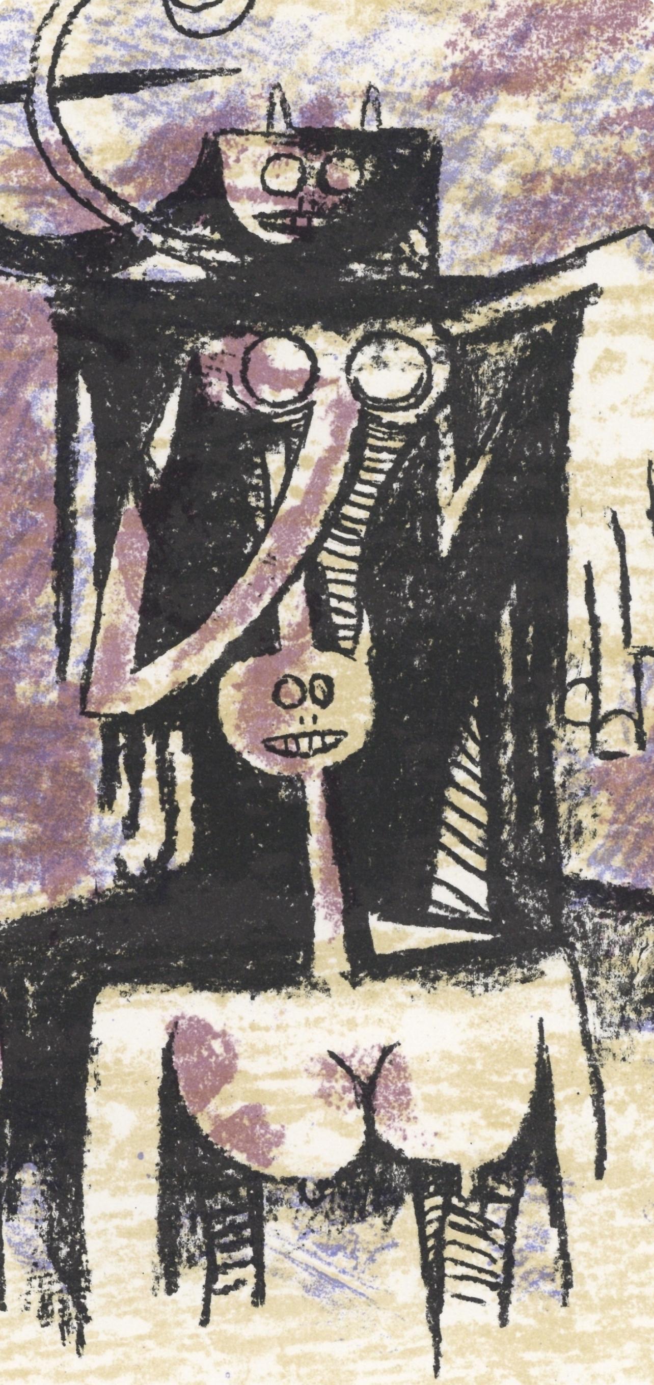 Lam 林飛龍, Composition, XXe Siècle (après) - Print de Wifredo Lam