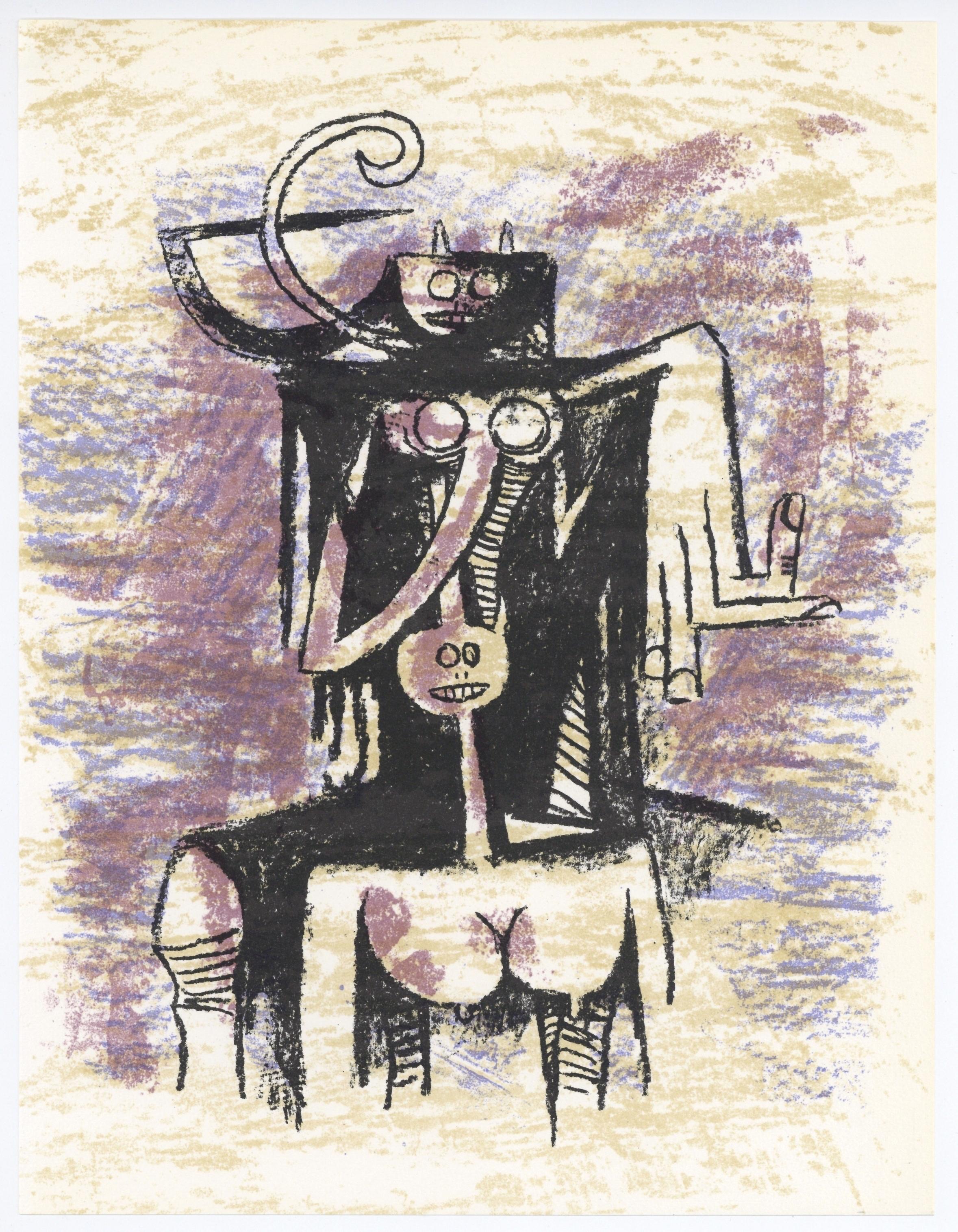 Lithographie sur papier vélin. Non signé et non numéroté, tel que publié. Bon état. Notes : Extrait du volume, XXe Siècle, vol. n° 43, 1974. Publié et imprimé sous la direction de Gualtieri di San Lazzaro, éditeur, Paris, par la Société