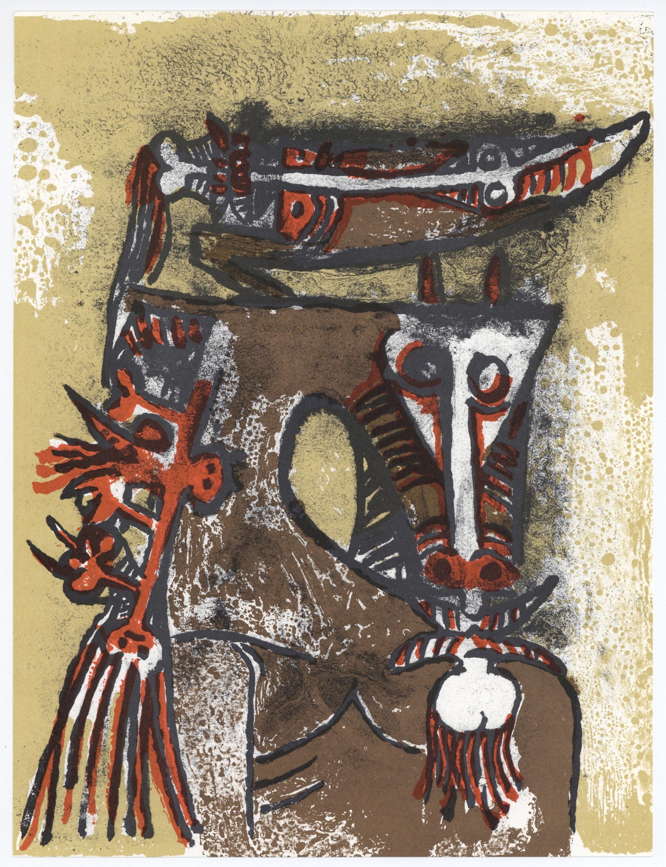 Lam 林飛龍, Double personnages, XXe Siècle (after) For Sale 1