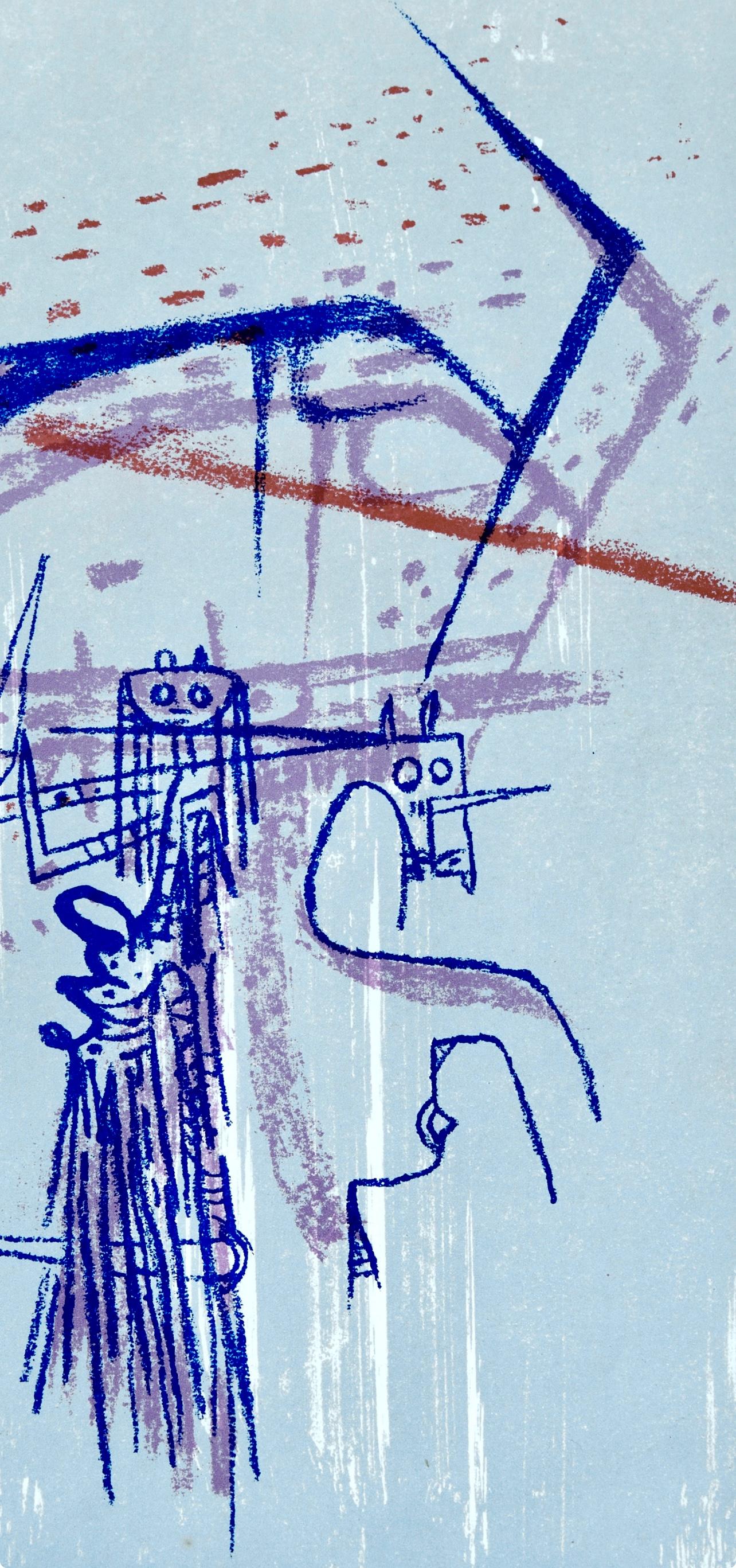 Les affinités ambiguës, Société internationale d'art XXe siècle (Blau), Landscape Print, von Wifredo Lam
