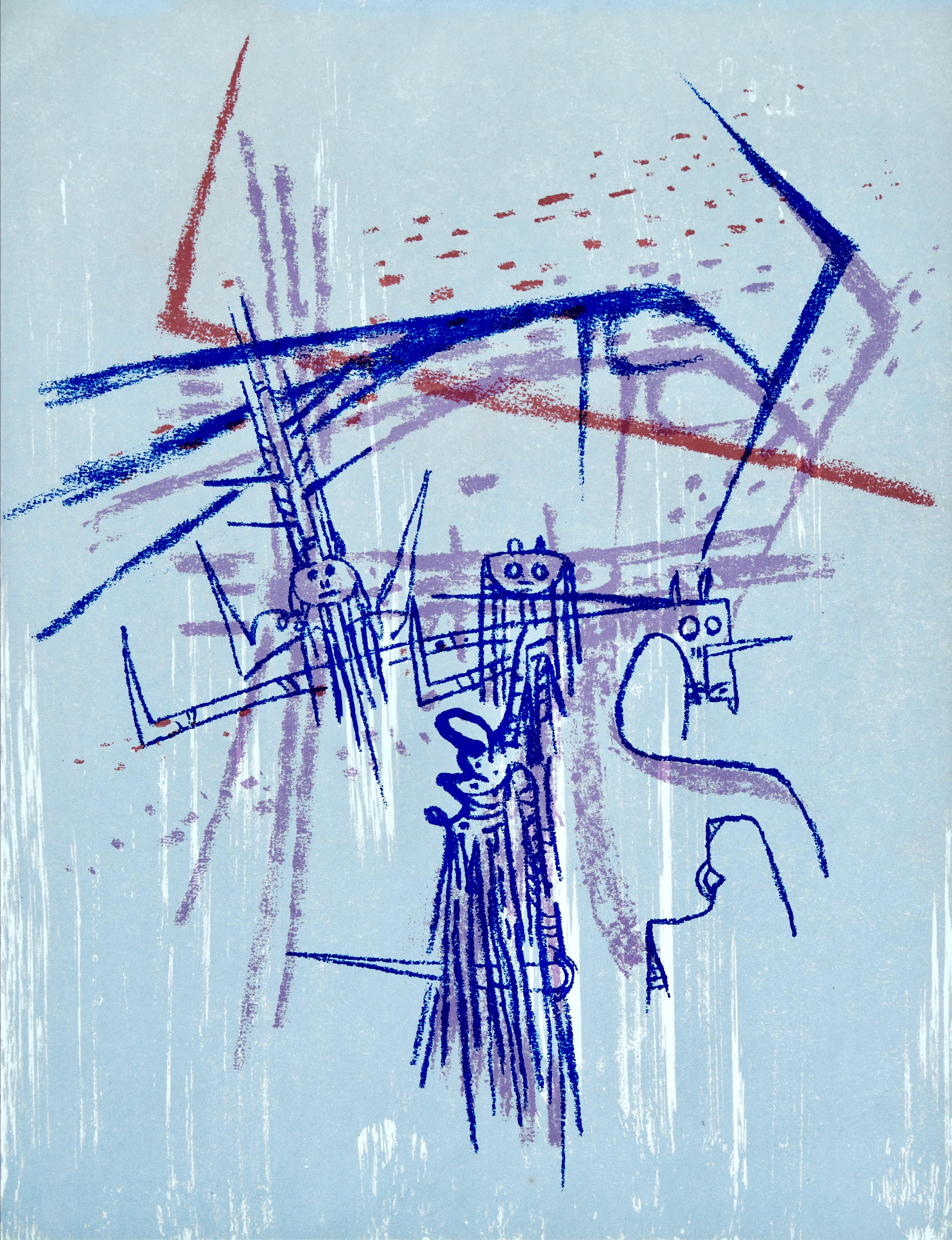 Wifredo Lam Landscape Print – Les affinités ambiguës, Société internationale d'art XXe siècle