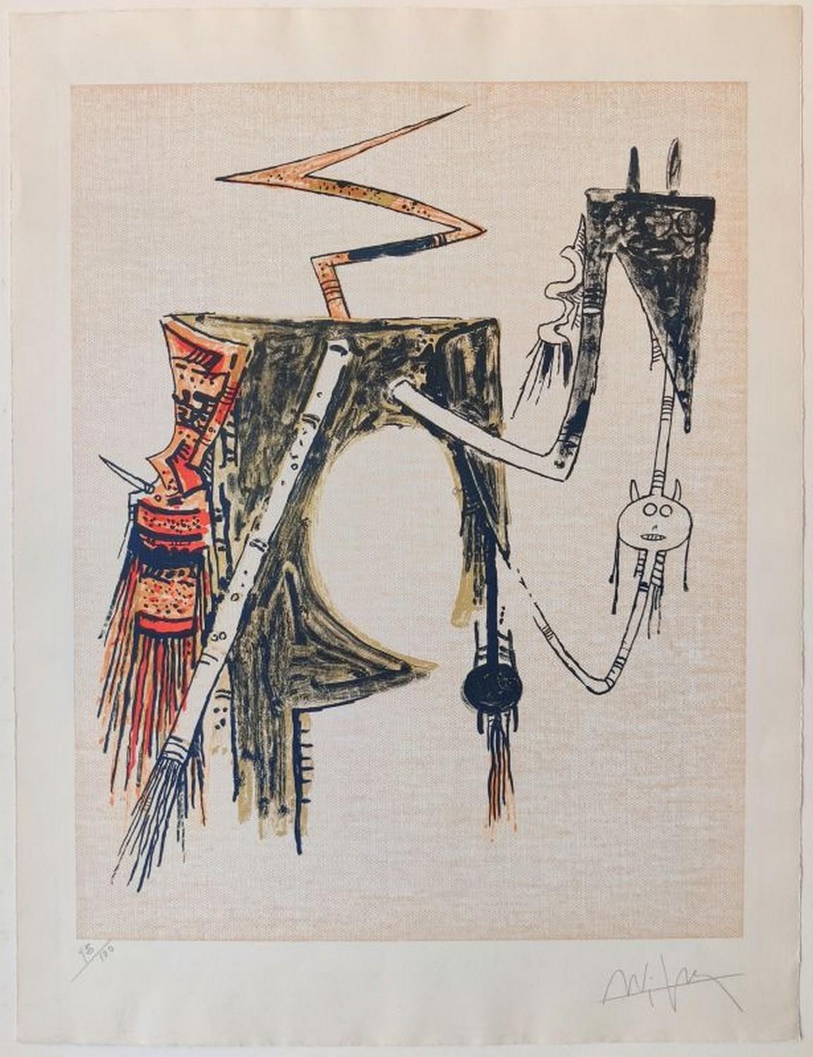 No title - Print by Wifredo Lam