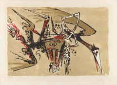Pàjaro Surrealista - Lithograph by Wifredo Lam - 1966