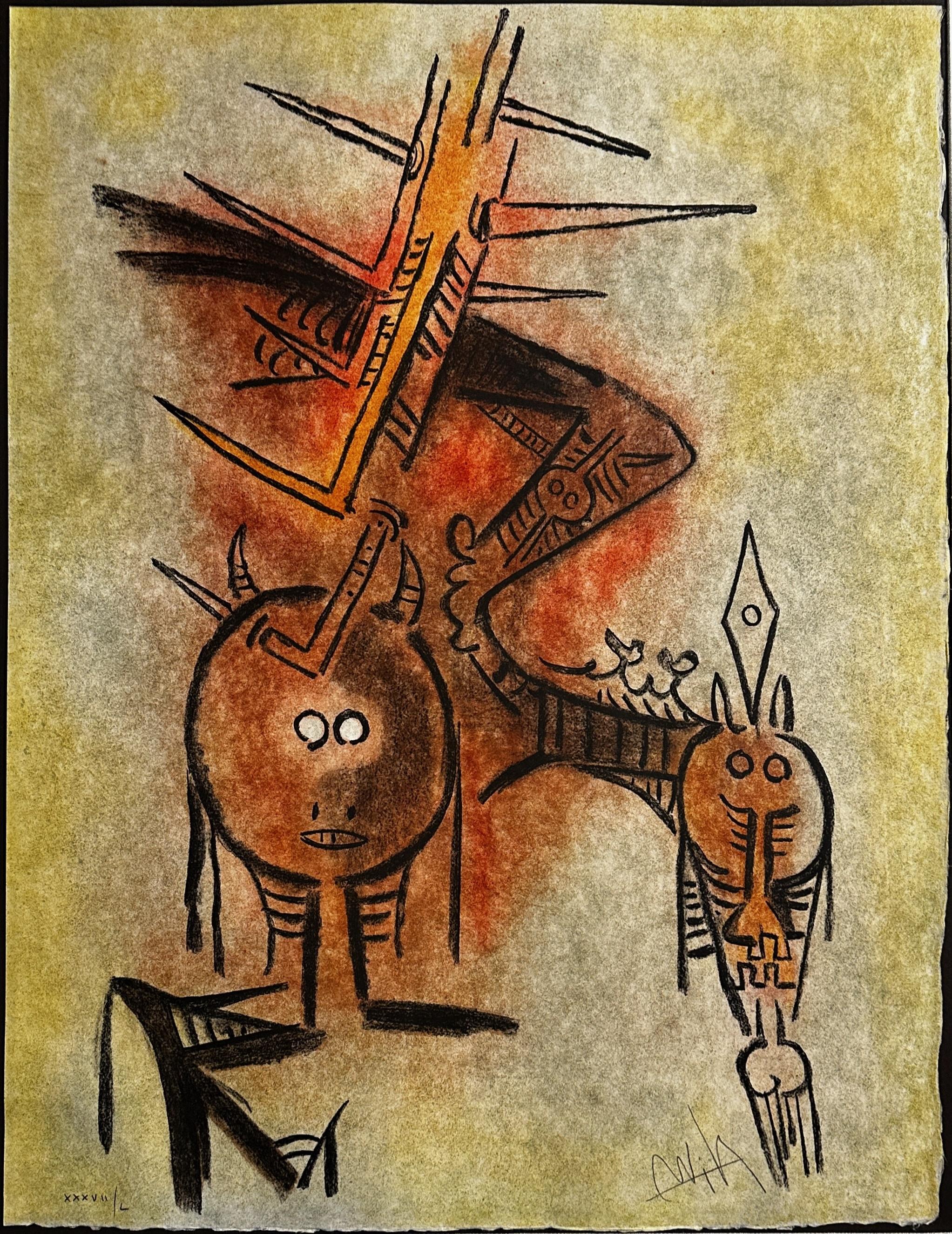 Pleni Luna Complete Suitę - Print by Wifredo Lam