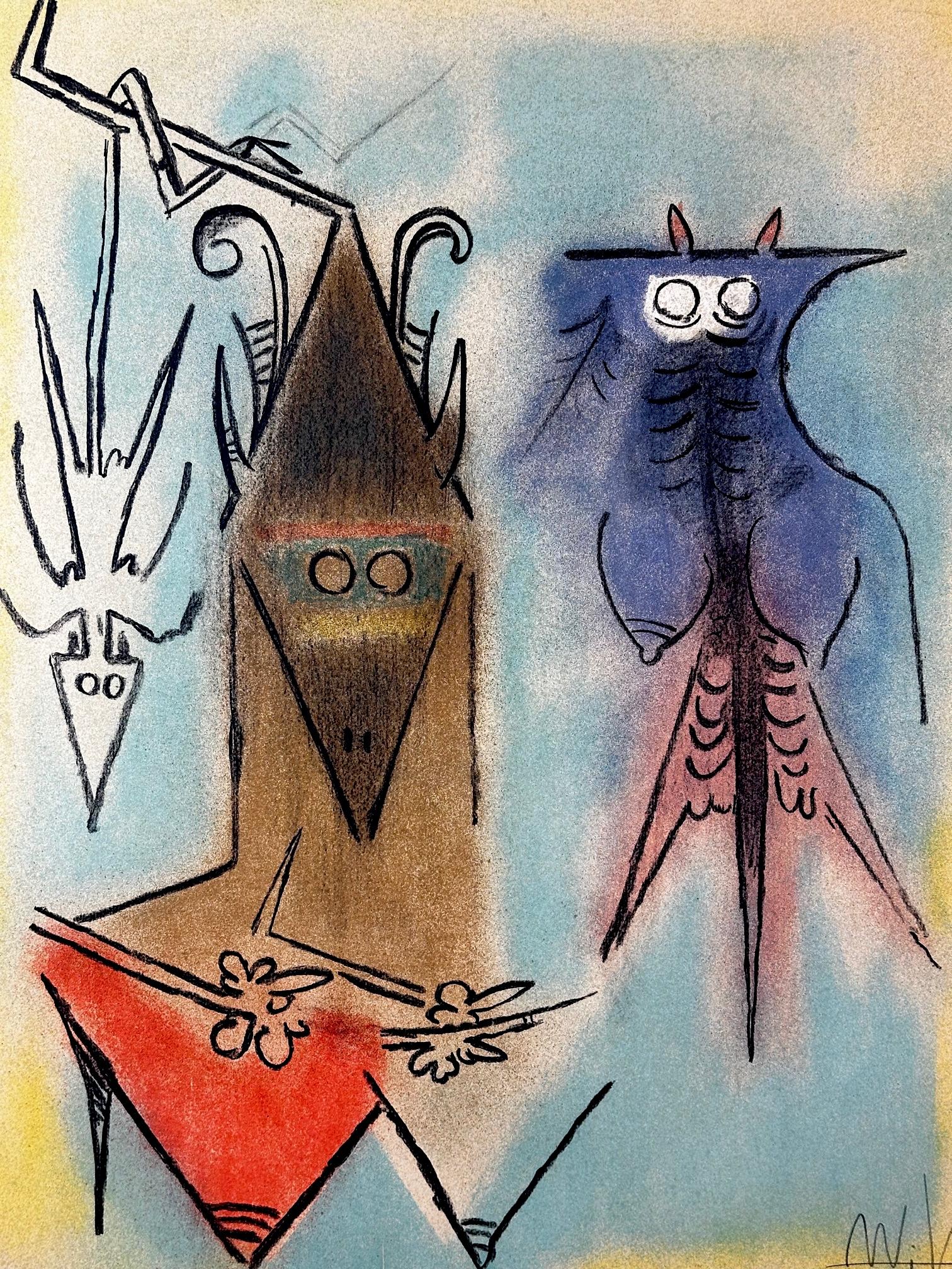 Pleni Luna Demons Familiers - Print by Wifredo Lam