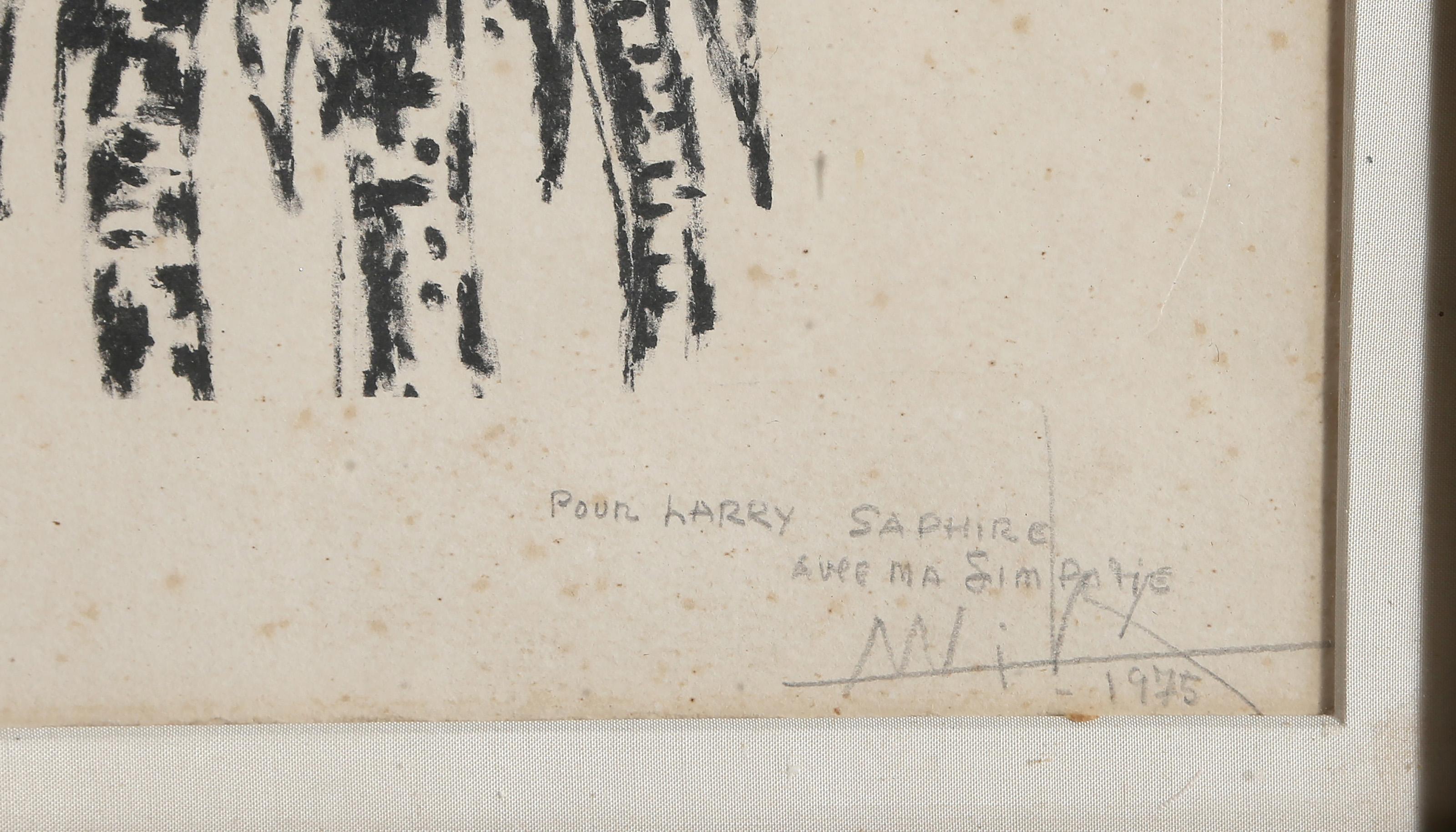 Sans Titre NE 4701, Surrealistische Lithographie von Wifredo Lam im Angebot 2