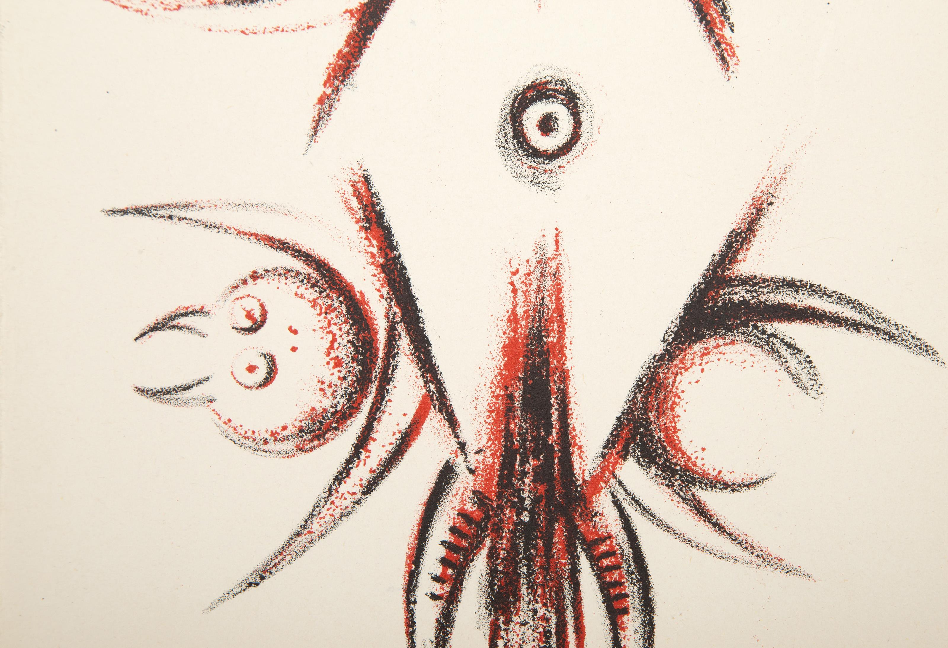 Senza titolo da Le Surrealisme en 1947, litografia surrealista di Wifredo Lam in vendita 2