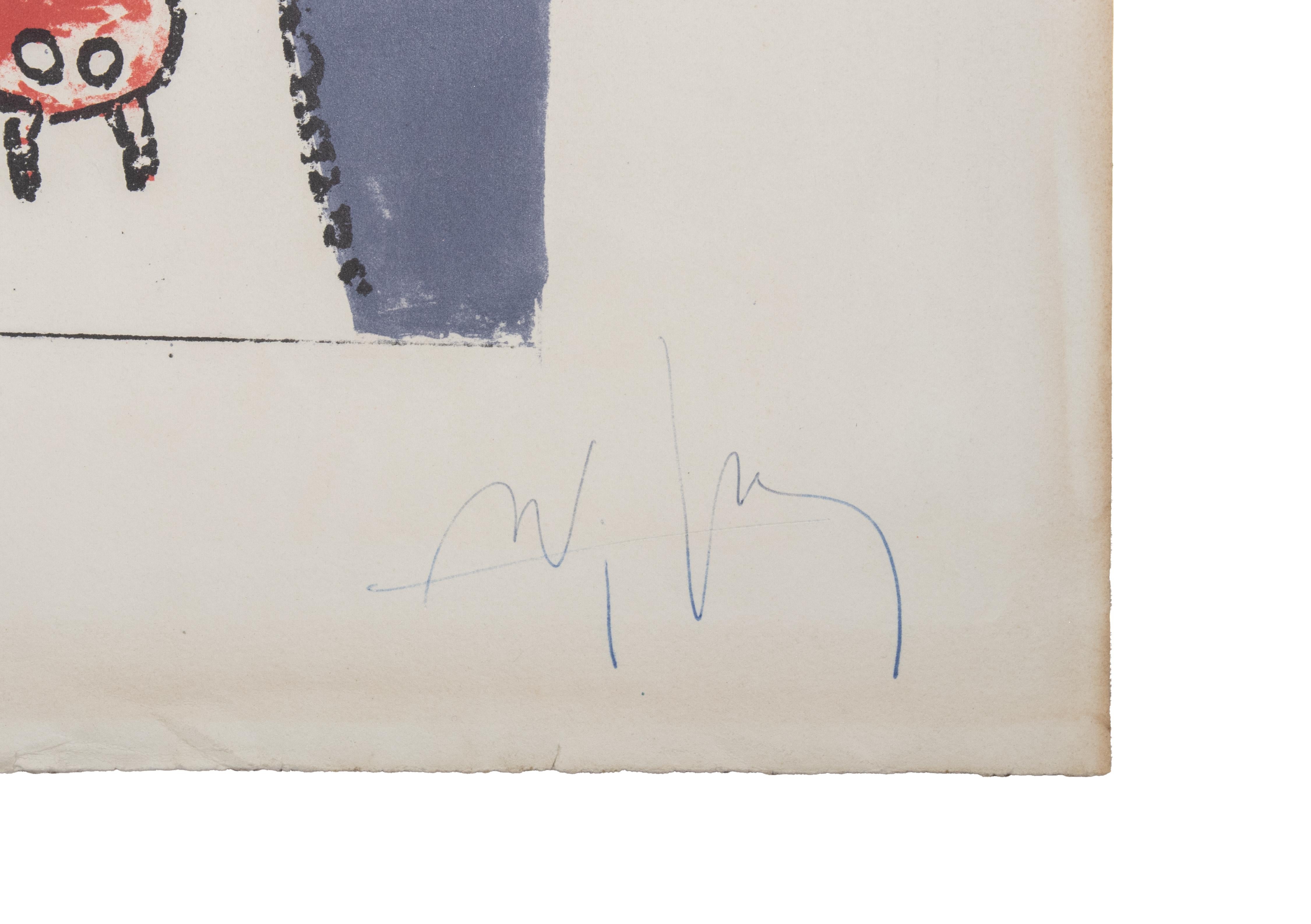 Senza titolo - Litografia di Wifredo Lam - Anni '1960 in vendita 1