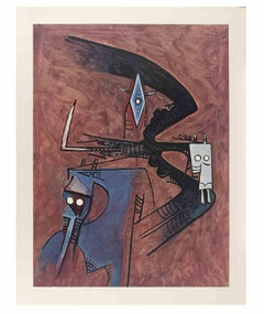 Sin título - Litografía de Wifredo Lam - Años 1970