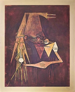 Untitled - Lithograph by Wifredo Lam - 1970s