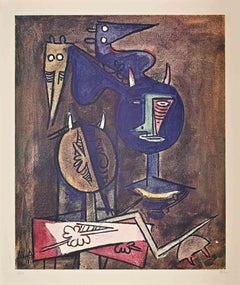 Senza titolo - Litografia di Wifredo Lam - Anni '70