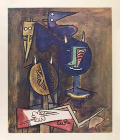 Senza titolo - Litografia di Wifredo Lam - Anni '1970
