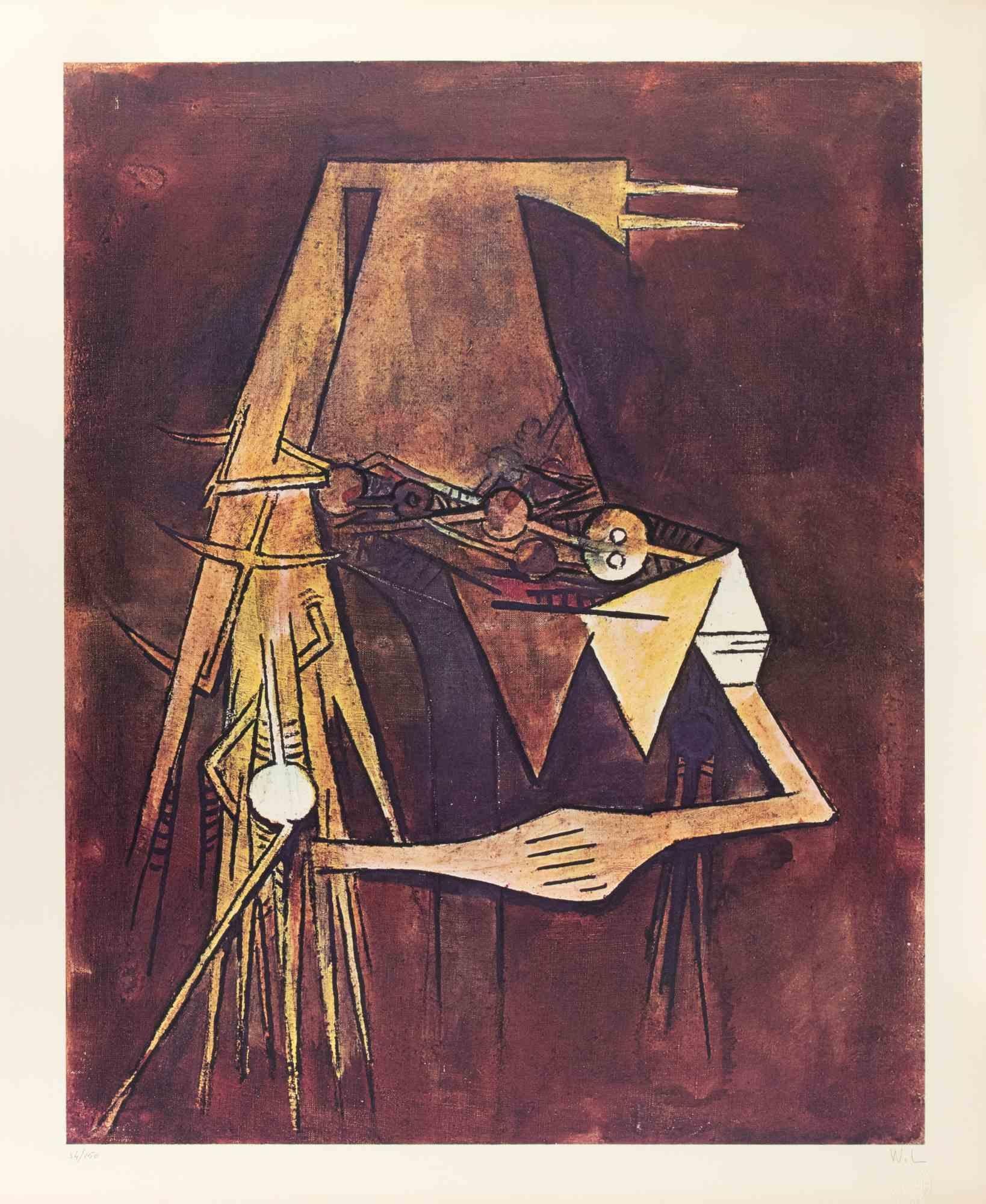 Untitled - Lithograph by Wifredo Lam - 1970s