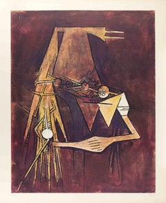 Untitled - Lithograph by Wifredo Lam - 1970s
