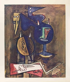 Untitled - Lithograph by Wifredo Lam - 1970s