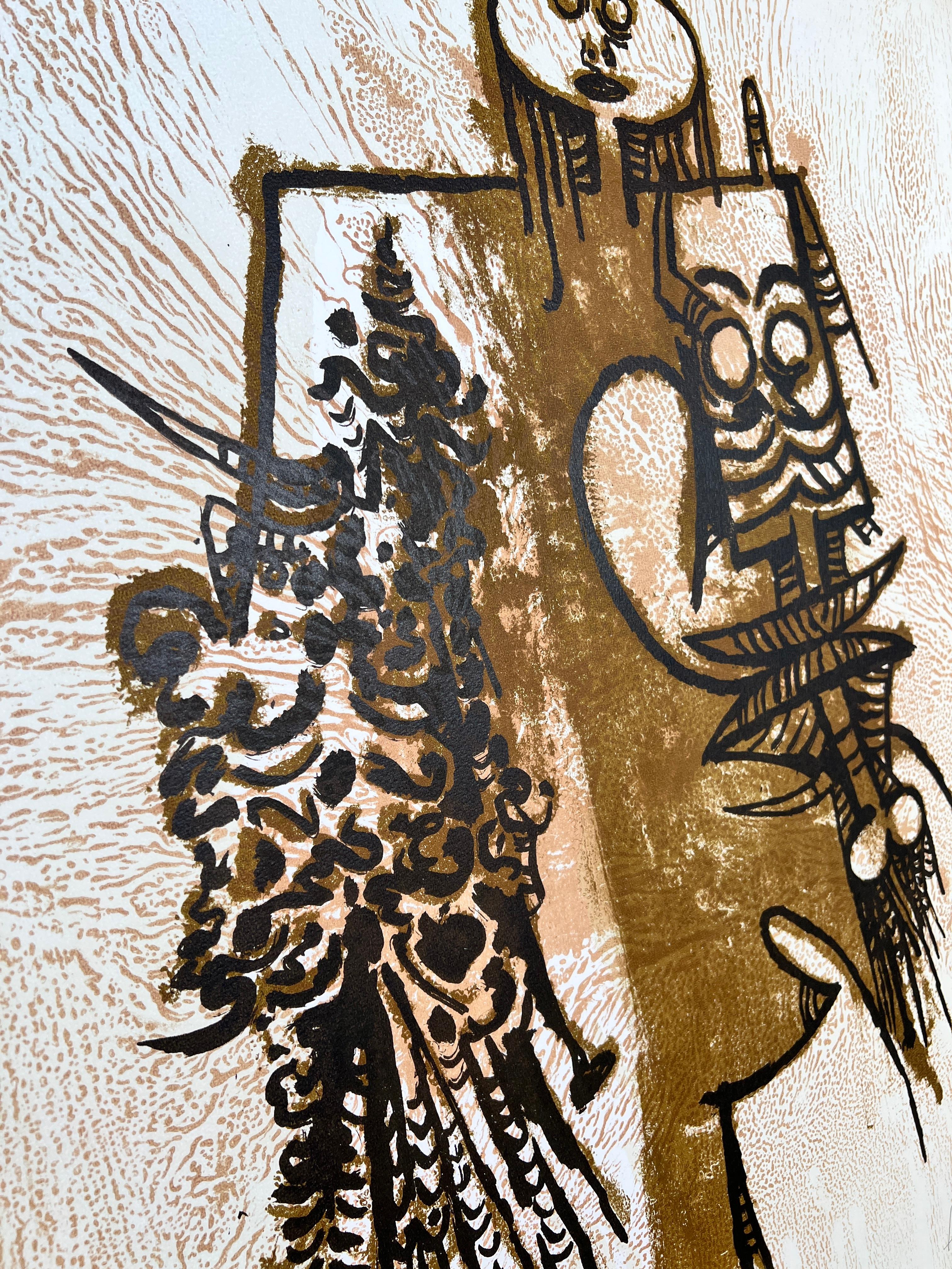 Wifredo Lam (1902-1982) - Farblithographie auf Hahnemühle-Papier - 1974 im Angebot 4