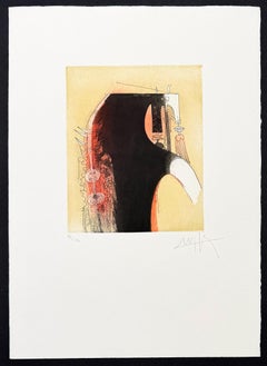 Wifredo Lam (1902-1982) - Coloured etching and aquatint - 1966