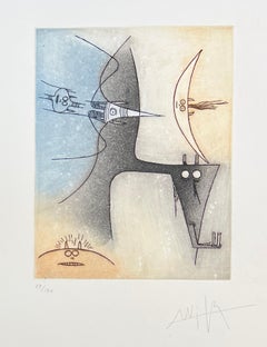 Wifredo Lam (1902-1982) – farbige Radierung und Aquatinta – 1966