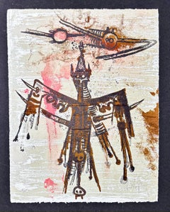 Wifredo Lam (1902-1982) - Sin título - Litografía en color - 1970