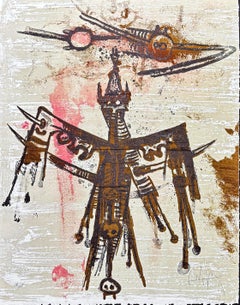 Wifredo Lam (1902-1982) - Sin título - Litografía en color - 1970