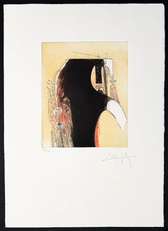 Wifredo Lam (1902-1982) - Senza titolo - Acquaforte e acquatinta colorata - 1966