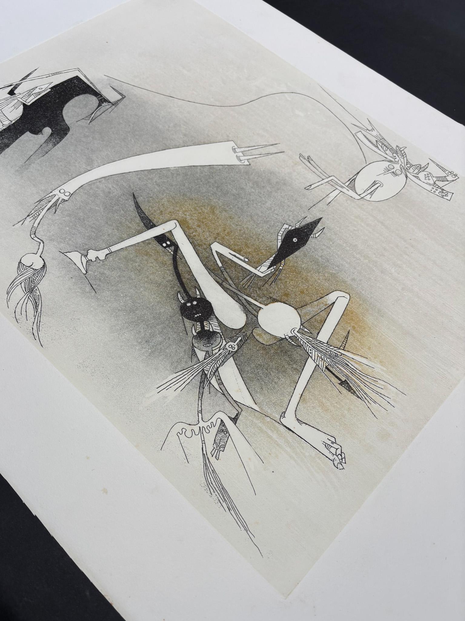Wifredo Lam (1902-1982) - Sans titre du dossier ''Visible Invisible'' - Aquatinte en vente 2
