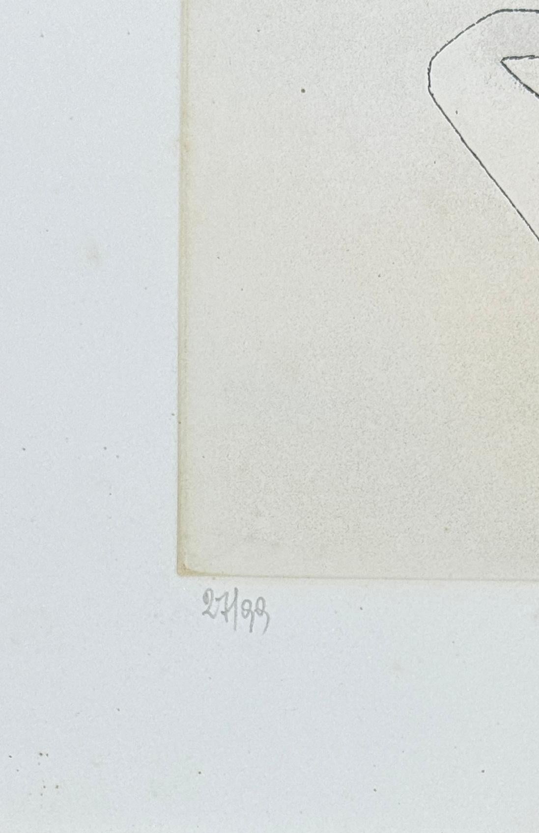 Wifredo Lam (1902–1982) - Untitled from ''Visible Invisible'' folder - Aquatint For Sale 3