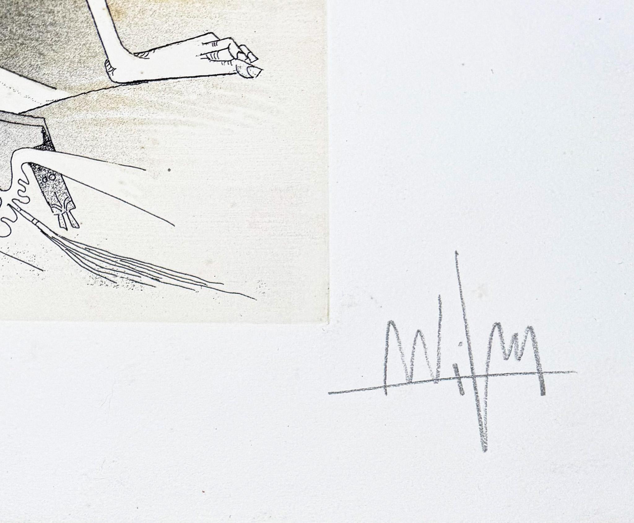 Wifredo Lam (1902–1982) - Untitled from ''Visible Invisible'' folder - Aquatint For Sale 4