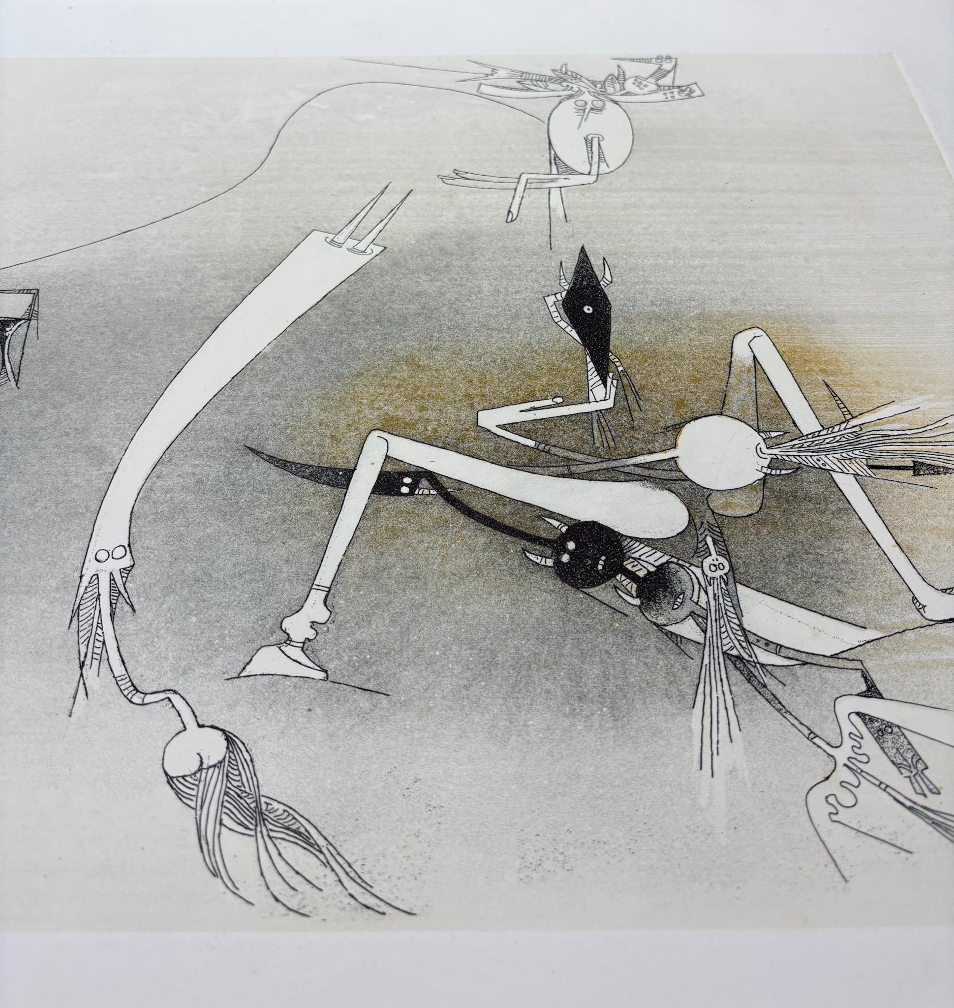 Wifredo Lam (1902-1982) - Sans titre du dossier ''Visible Invisible'' - Aquatinte en vente 5