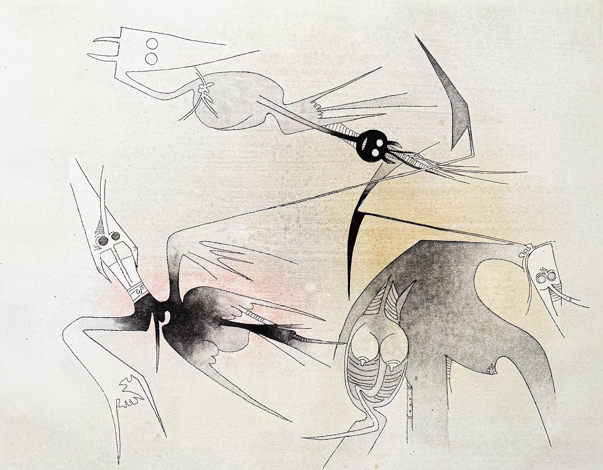 Wifredo Lam (1902-1982) - Sans titre du dossier 

Visible Invisible

 - Aquatinte