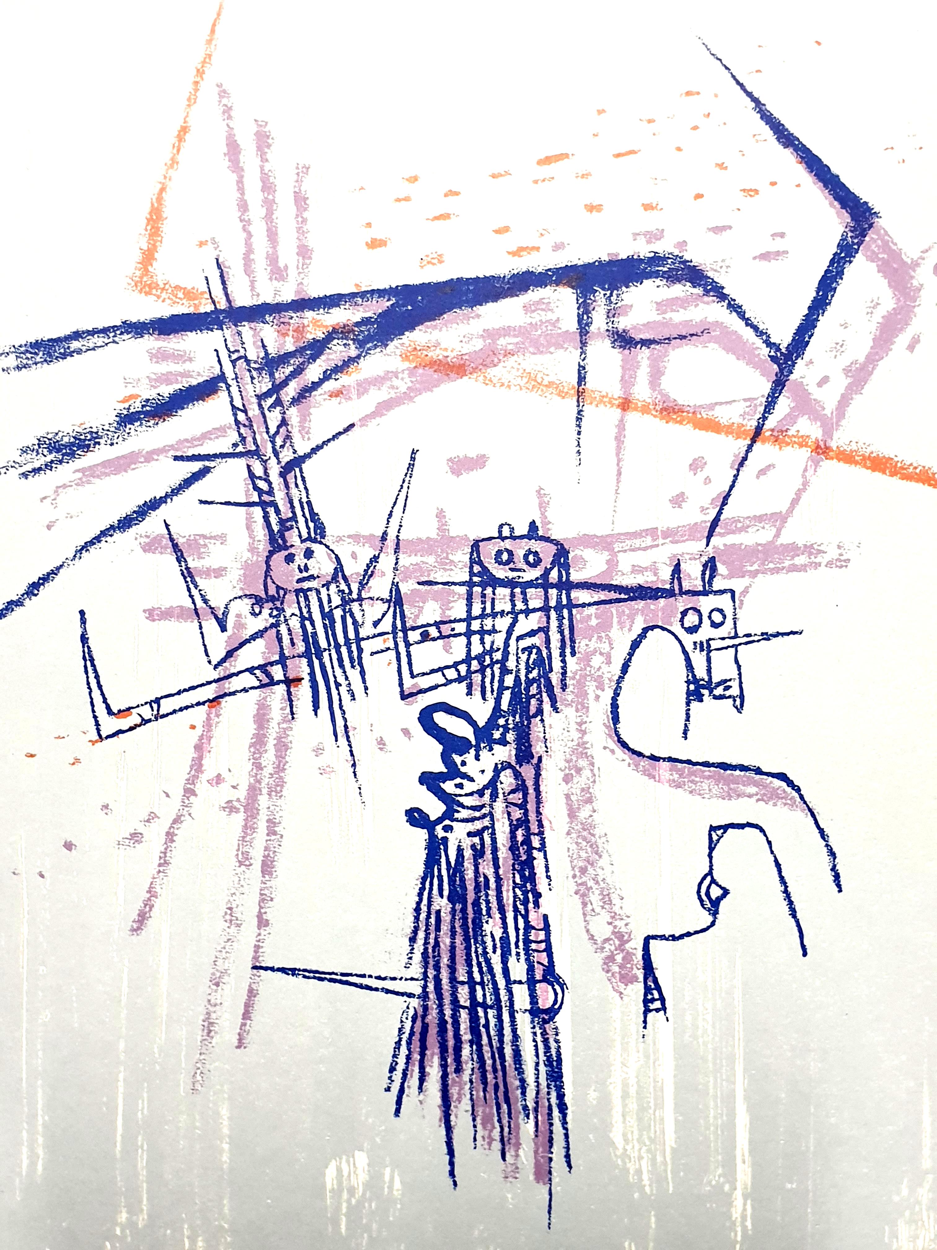 Wifredo Lam - Chevalier - Lithographie originale
Publié dans la revue d'art de luxe, XXe Siecle
1963
Dimensions : 32 x 24 cm 
Éditeur : G. di San Lazzaro.
Non signé et non numéroté tel que publié