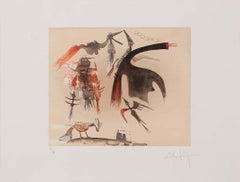 WIFREDO LAM, Lames de Lam 1, 1977 catalogue raisonne 366 etching aquatint cuban