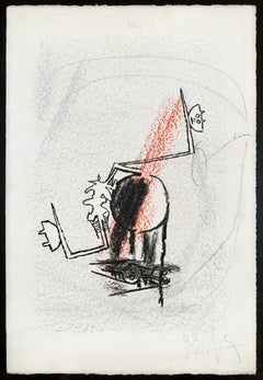 Wifredo Lam Serigraphie: Die Welt der Kunst ist nicht die Welt des Verzeihens, 1974