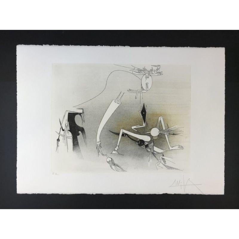 Wifredo Lam - Untitled From ”Visible Invisible” - Hand-Signed, 1972 2