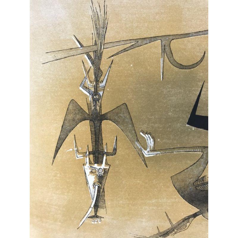Wifredo Lam  - Visible Invisible - Hand-Signed Etching and Aquatint, 1972 1