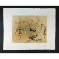 Wifredo Lam  - Visible Invisible - Hand-Signed Etching and Aquatint, 1972