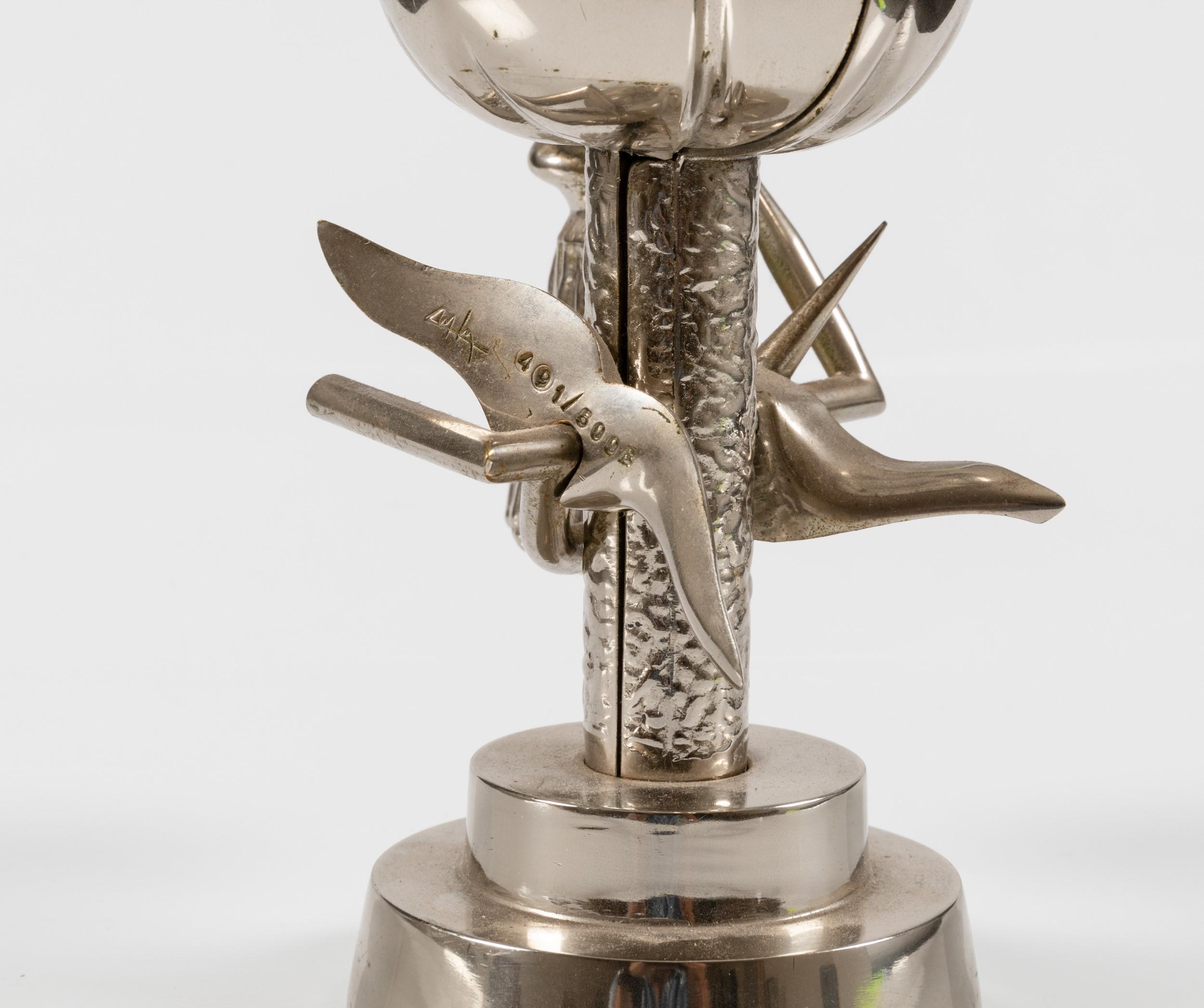 Wifredo Lam -  L’Oiseau de feu - nickel brass sculpture limited edition of 500  1