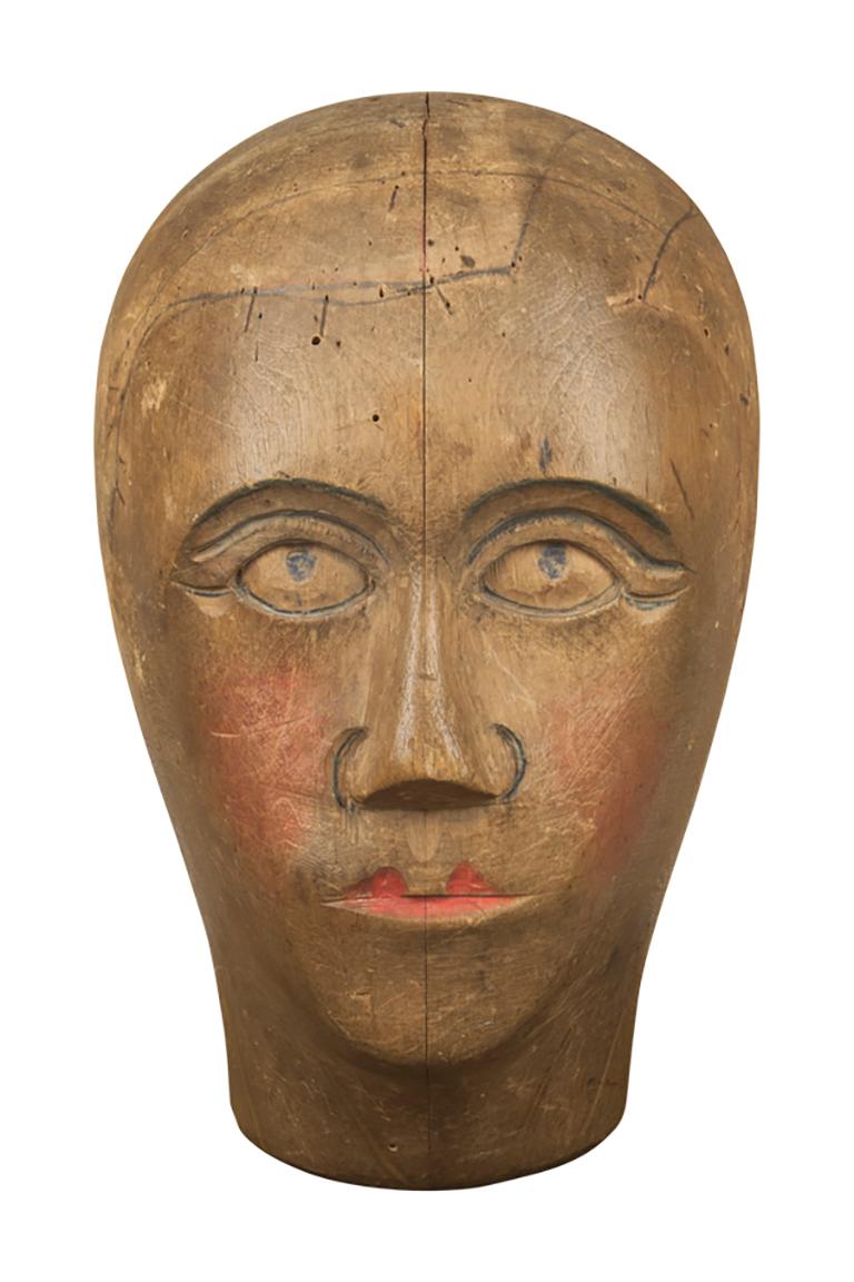 Perückenständer Kopf (Art déco) im Angebot