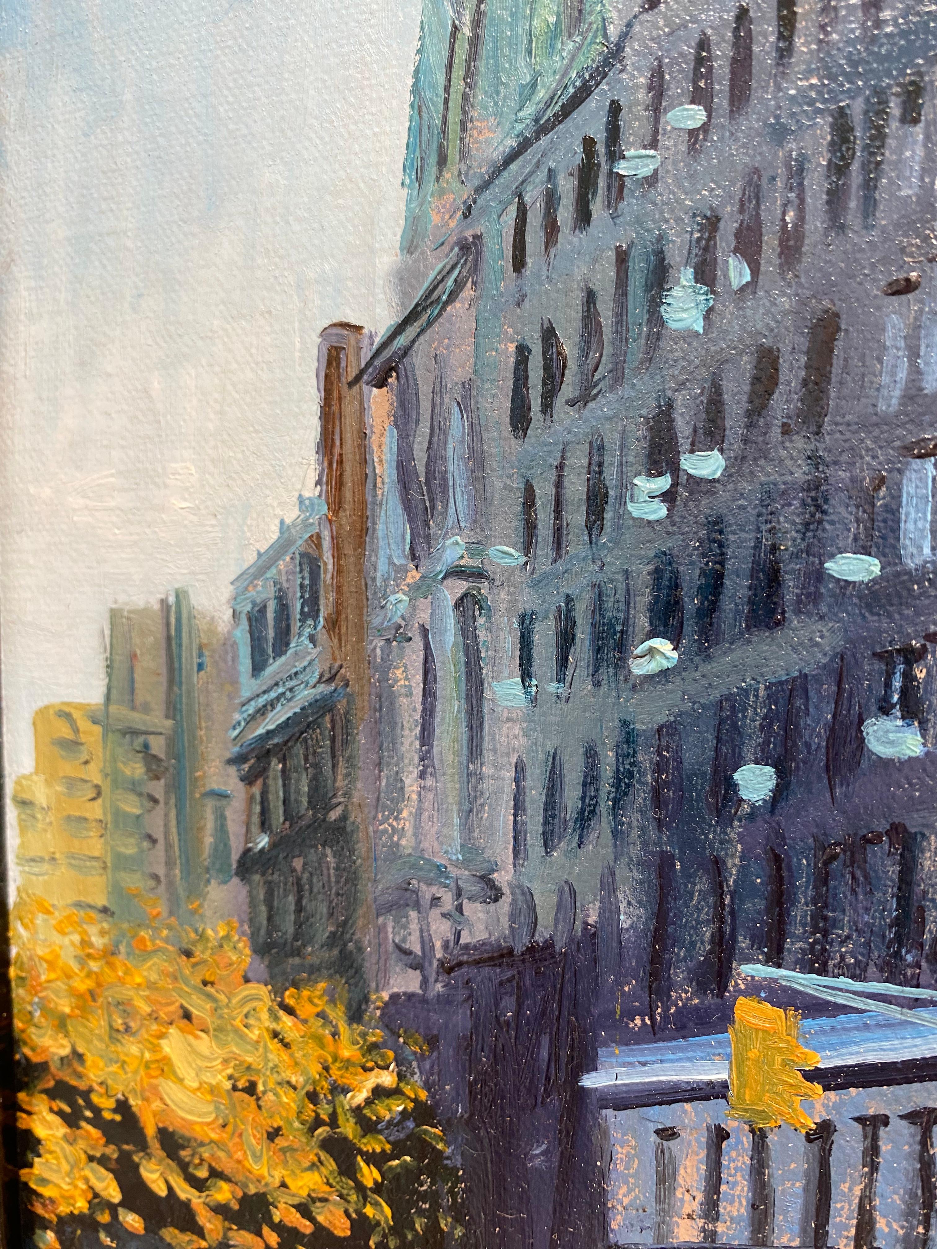 Broadway Manhattan - Zeitgenössische realistische Malerei des 21. Jahrhunderts von New York im Angebot 8