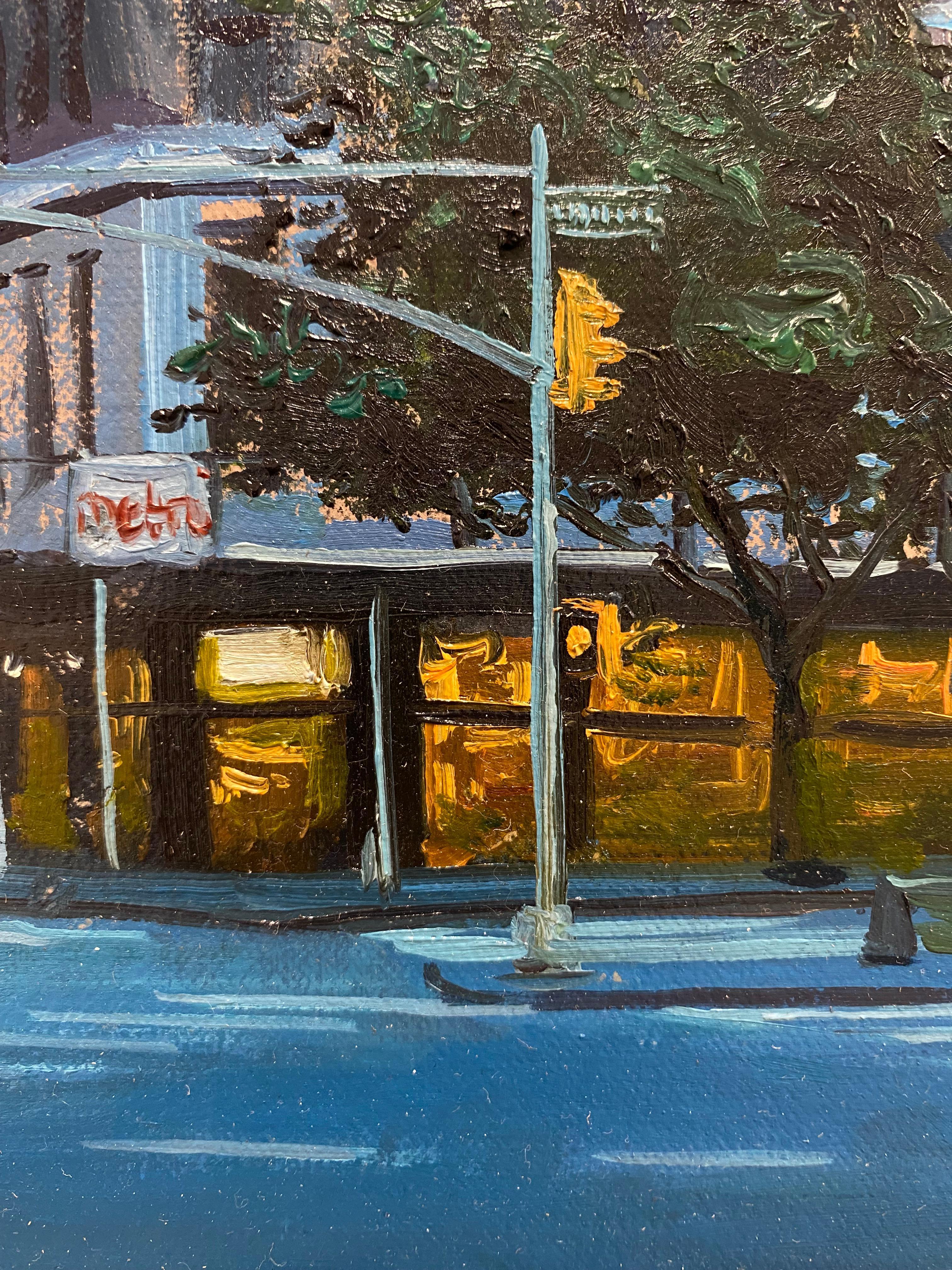 Broadway Manhattan - Zeitgenössische realistische Malerei des 21. Jahrhunderts von New York im Angebot 1