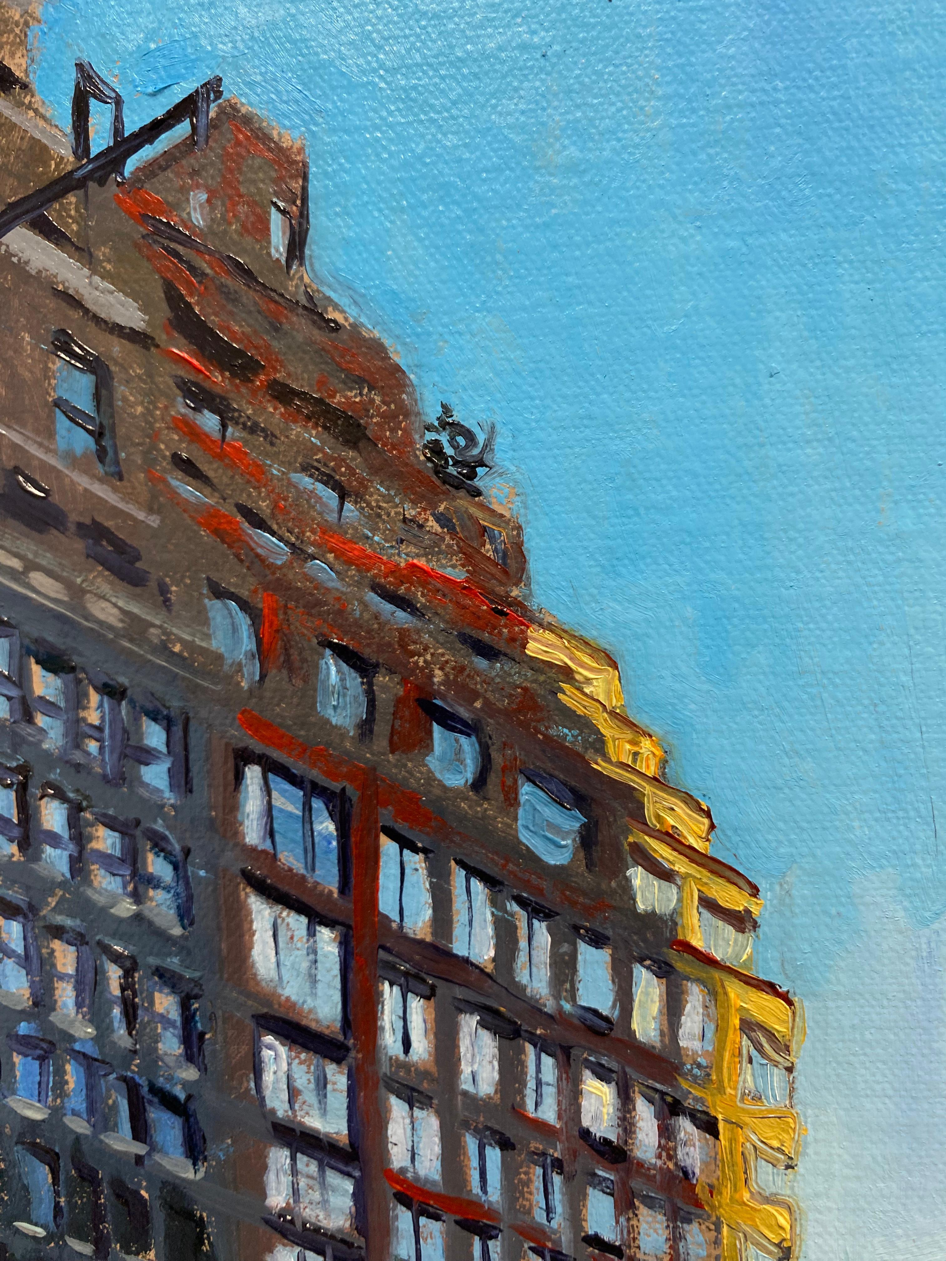 Broadway Manhattan - Zeitgenössische realistische Malerei des 21. Jahrhunderts von New York im Angebot 5