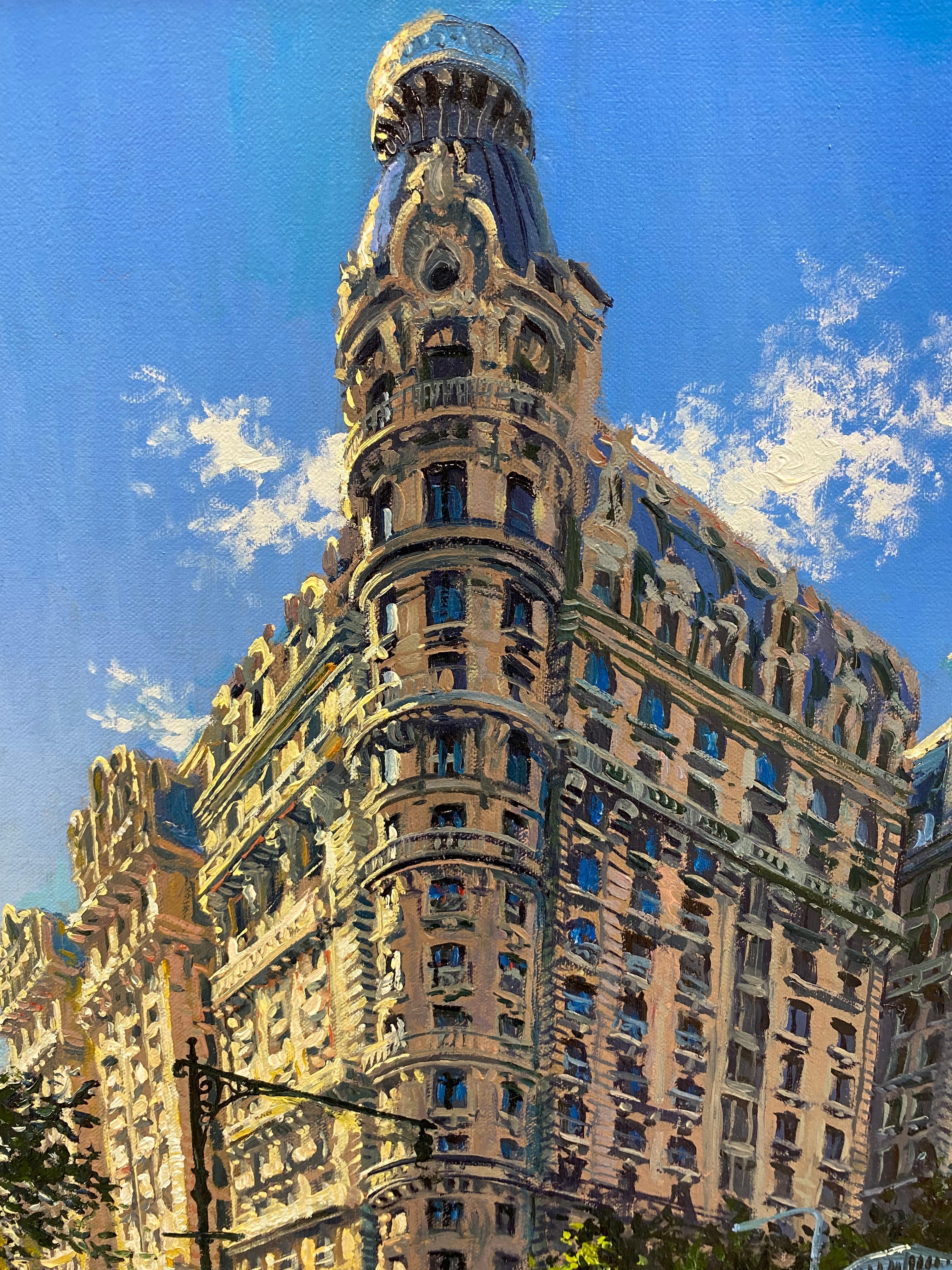 Broadway West New York - pittura realistica contemporanea del 21° secolo in vendita 6