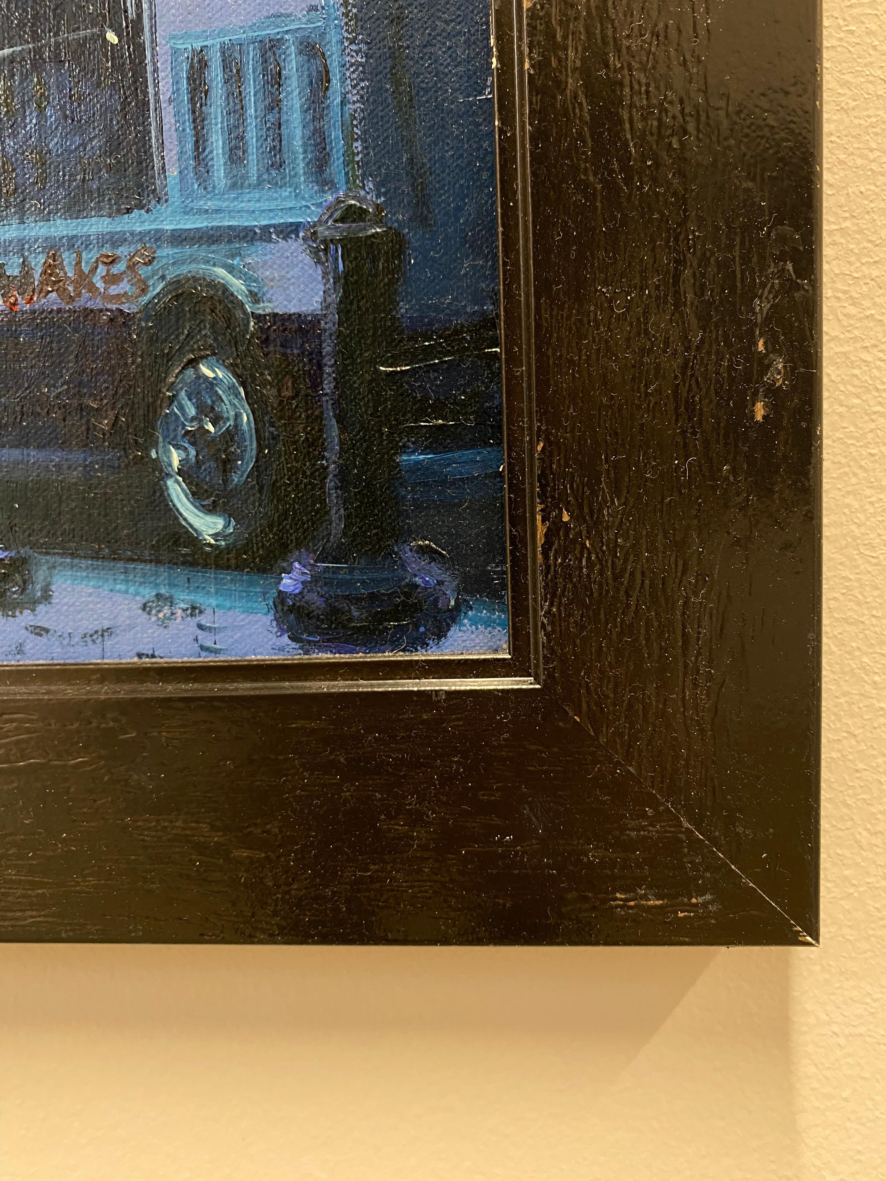 Broadway West New York - pittura realistica contemporanea del 21° secolo in vendita 8
