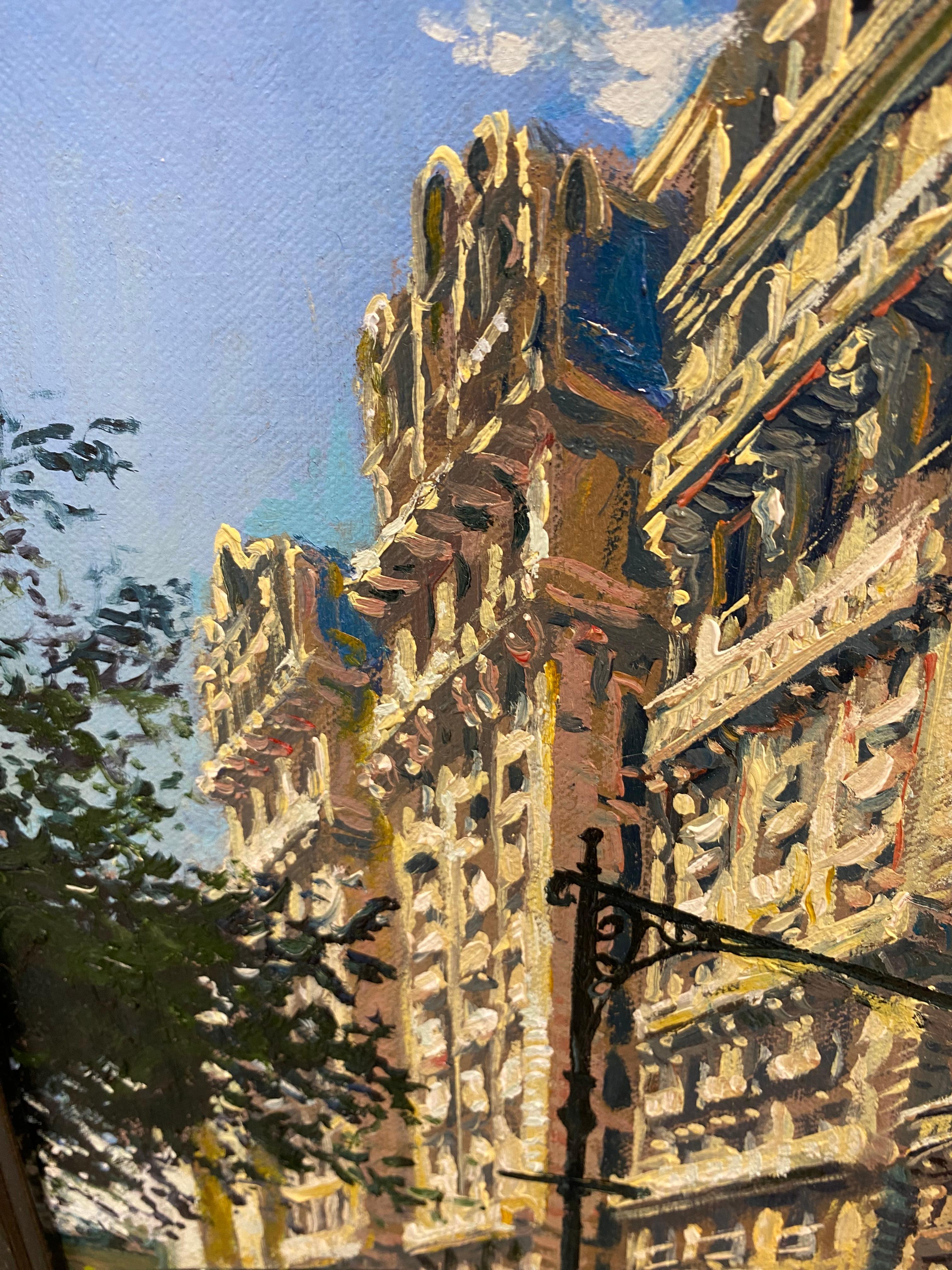 Broadway West New York - pittura realistica contemporanea del 21° secolo in vendita 2