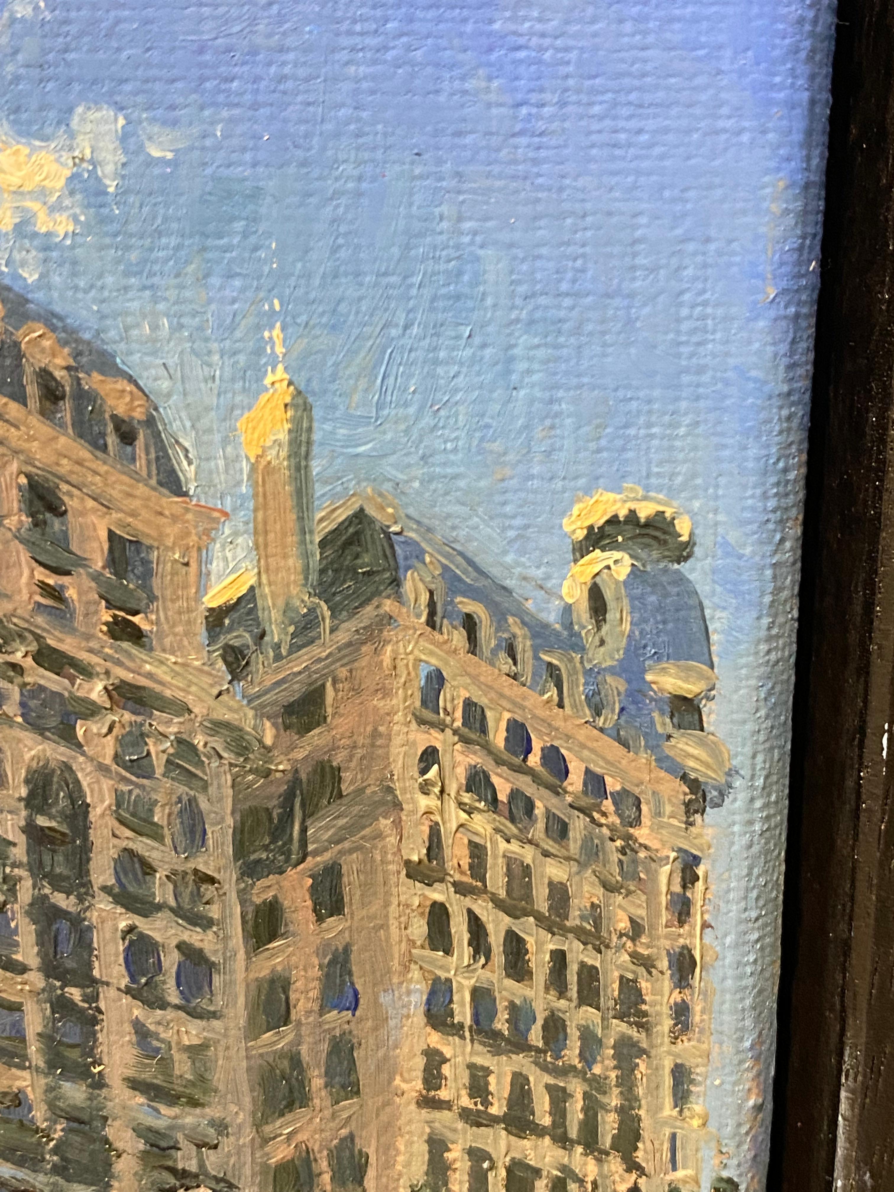 City View - Quadro realistico contemporaneo di New York del 21° secolo in vendita 1