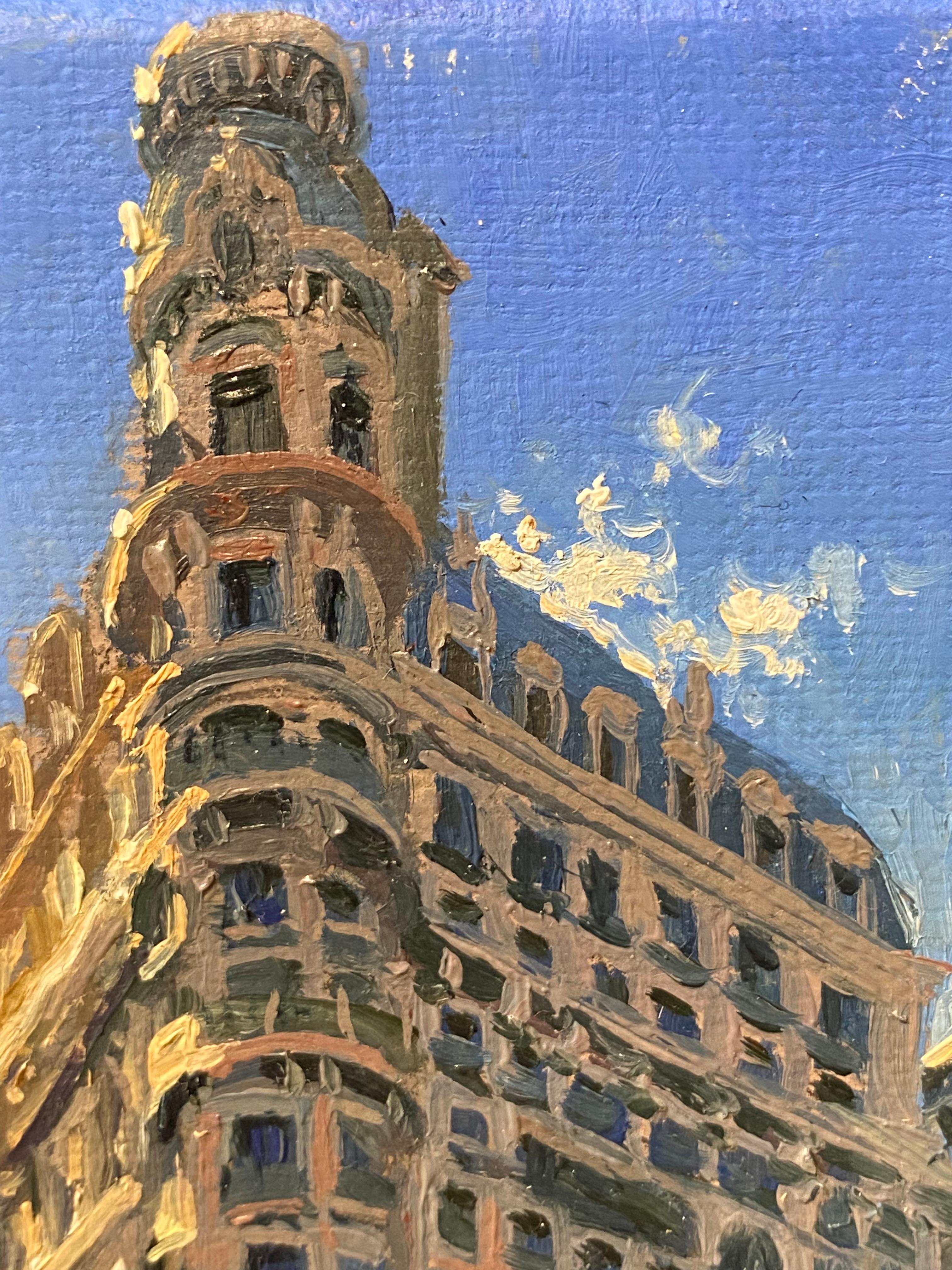 City View - Quadro realistico contemporaneo di New York del 21° secolo in vendita 2