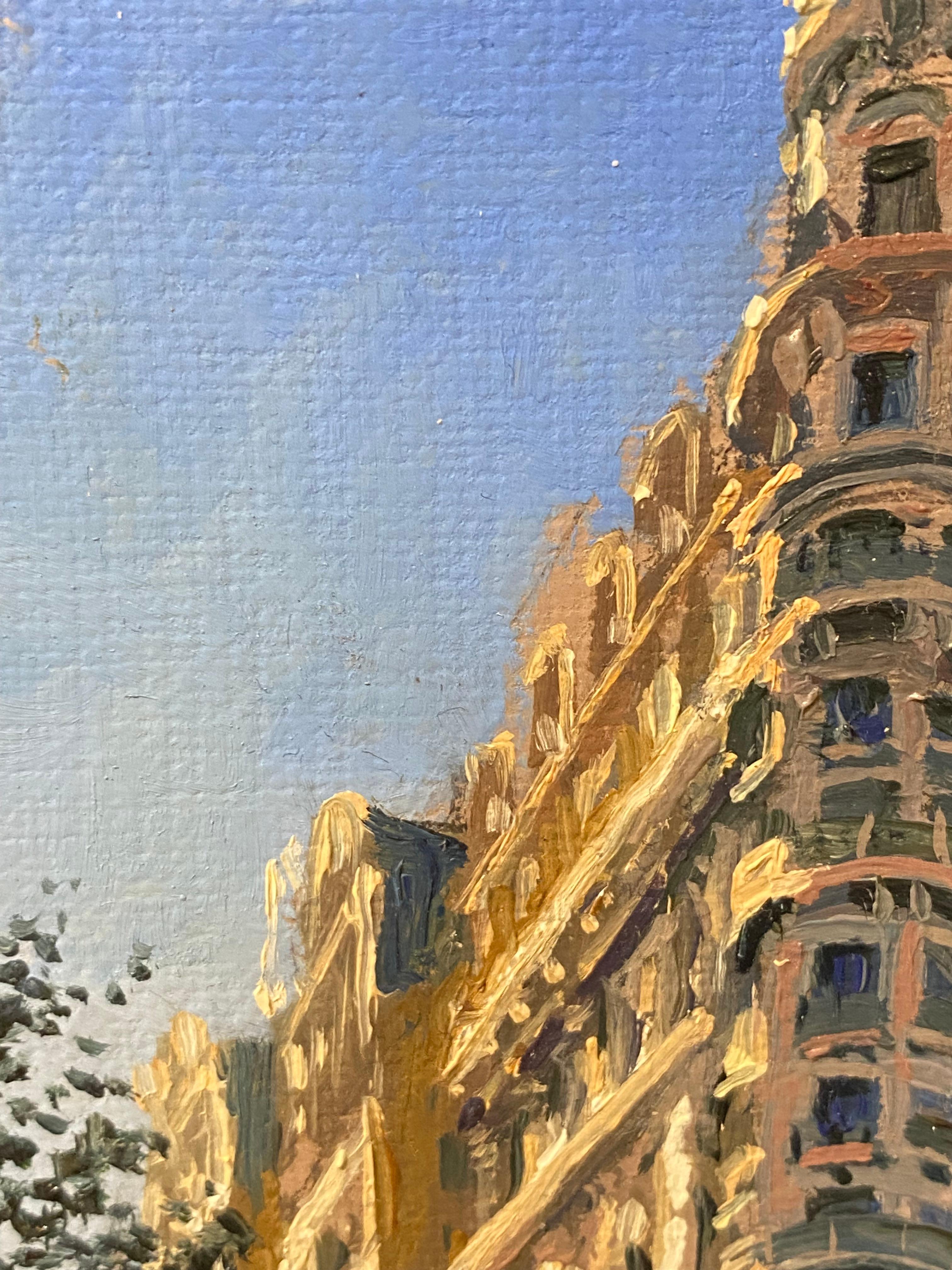 City View - Quadro realistico contemporaneo di New York del 21° secolo in vendita 3