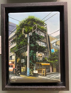 Yvy Bar in Tokyo - 21st Century contemporary realistic painting of Tokyo