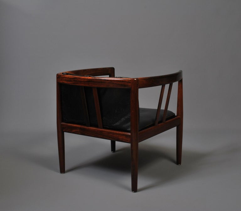 Wikkelso Holger Christiansen Lounge Chair & Ottoman 3